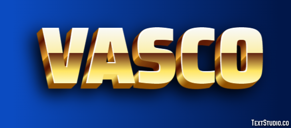 Vasco Effetto testo