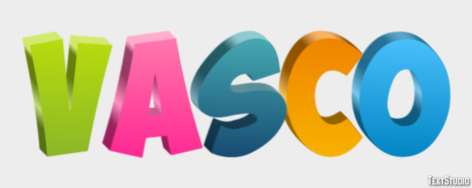 Vasco Effetto testo