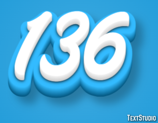 136 Text effect