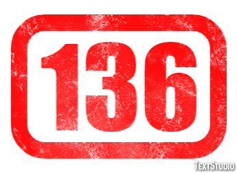 136 Text effect