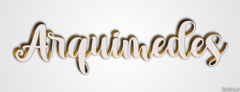 Arquimedes Efecto de Texto