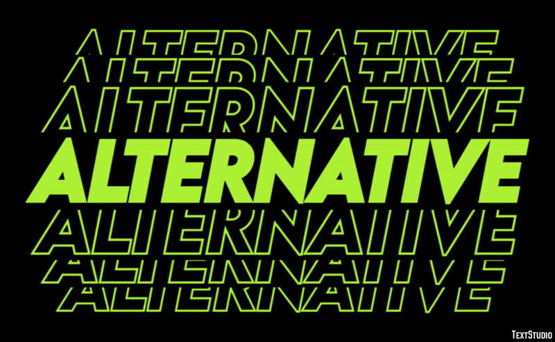 Alternative Efekt tekstowy