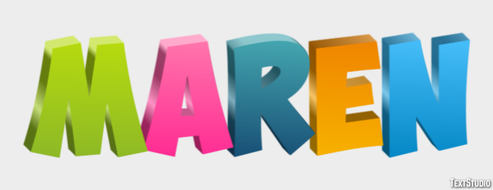 Maren Text Effect