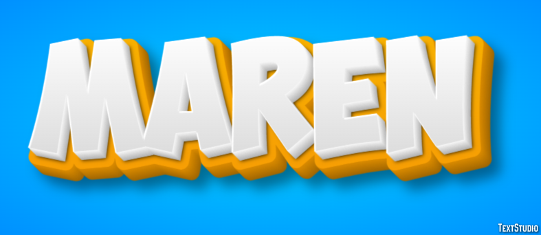 Maren Text Effect