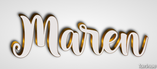 Maren Text Effect