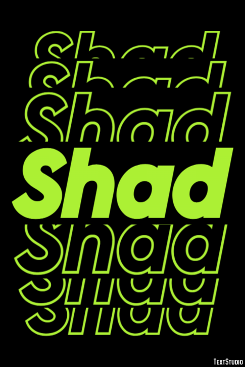 Shad Efecto de texto