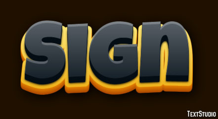 Sign Text Effect