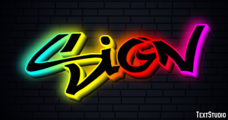 Sign Text Effect