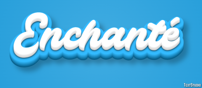 Enchanté Effet de Texte