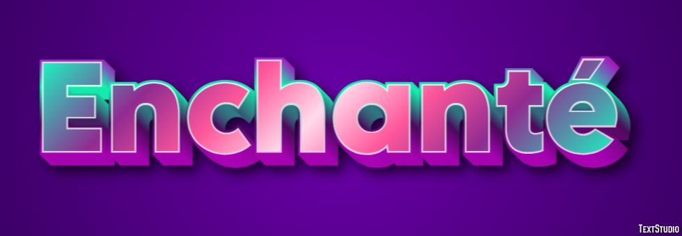 Enchanté Effet de Texte