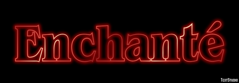 Enchanté Efecto de texto
