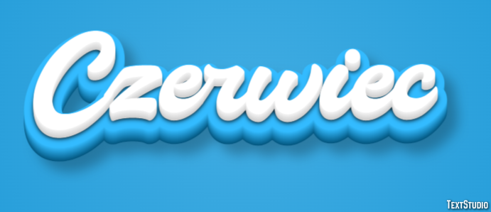 Czerwiec Efekt tekstowy