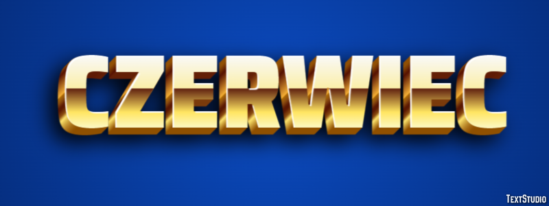Czerwiec Efekt tekstowy