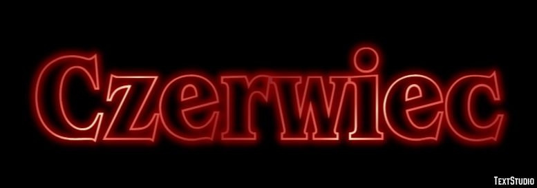 Czerwiec Efekt tekstowy