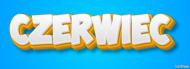 Czerwiec Efekt tekstowy