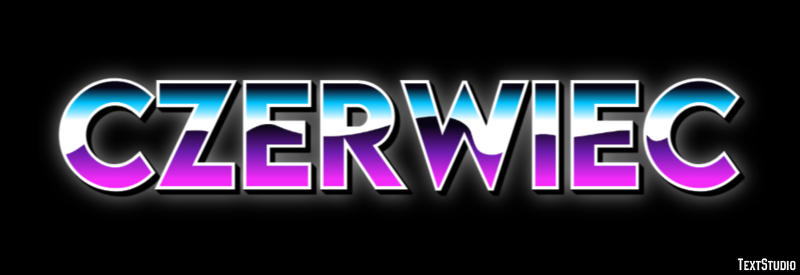 Czerwiec Efekt tekstowy