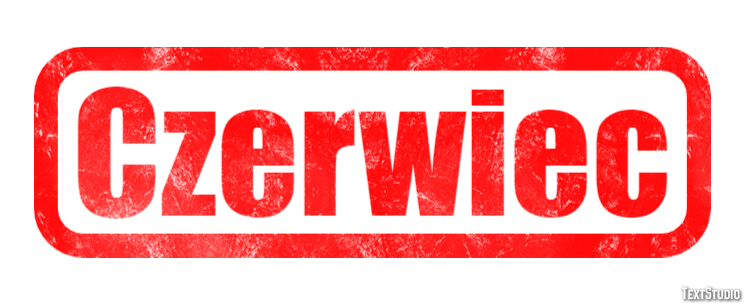 Czerwiec Efekt tekstowy