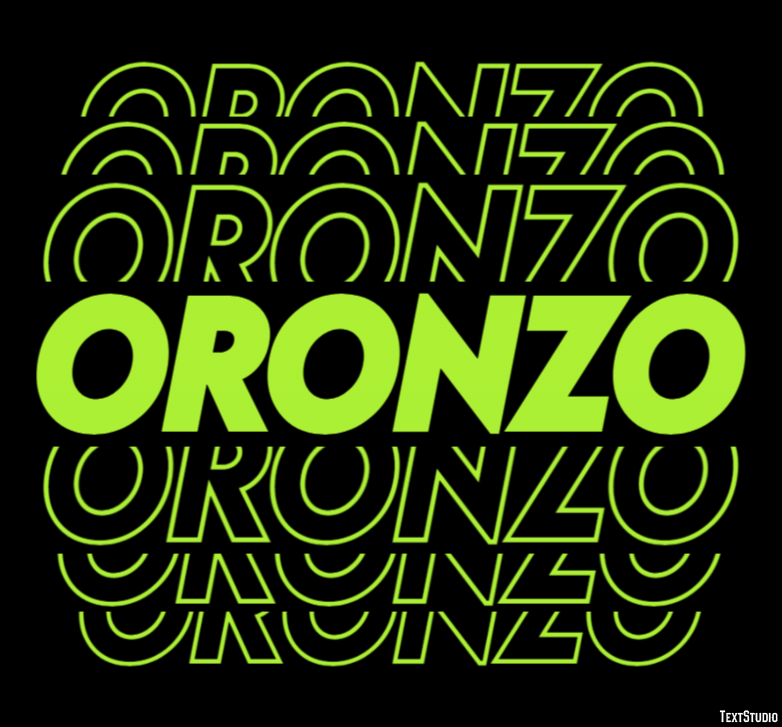 Oronzo Effetto testo