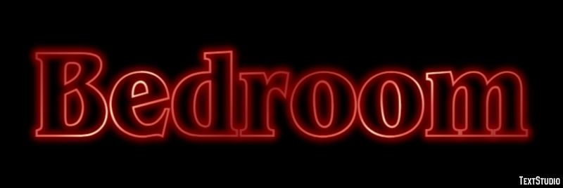 Bedroom Tekst Effect