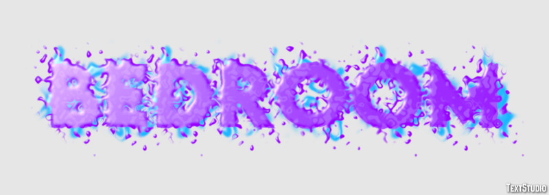 Bedroom Text effect
