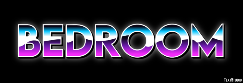 Bedroom Text effect
