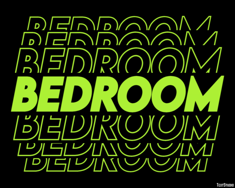 Bedroom Effet de Texte