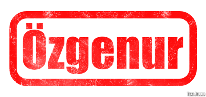 Özgenur Efecto de Texto