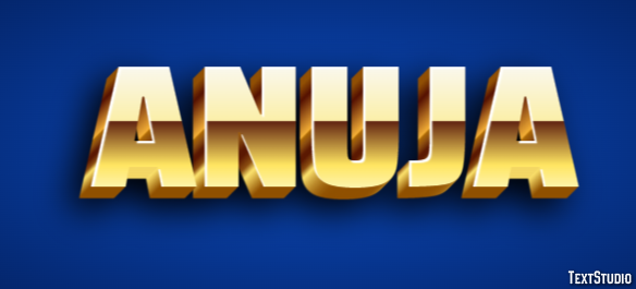 Anuja Texteffekt