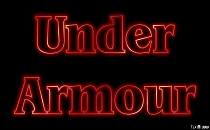 Under Armour テキスト効果