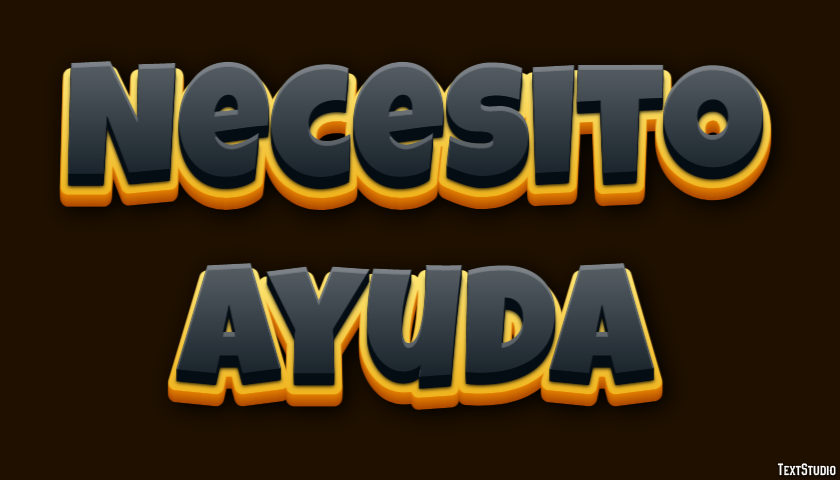 Necesito ayuda Effet de Texte