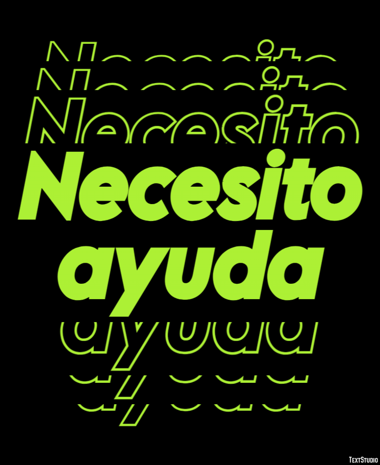 Necesito ayuda Efeito de texto