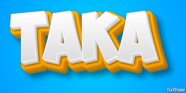 タカ Texteffekt