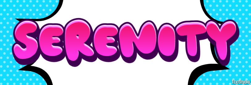 Serenity Эффект текста