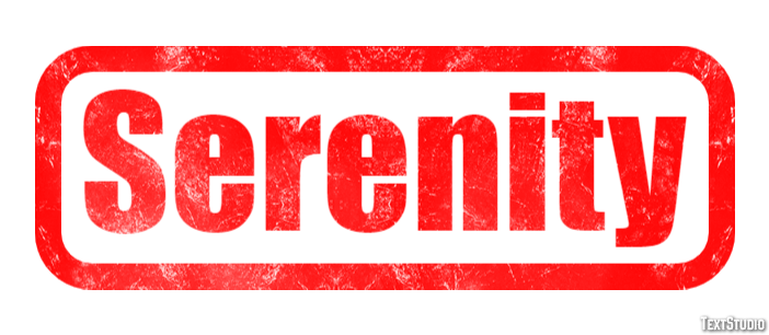 Serenity Efekt tekstowy