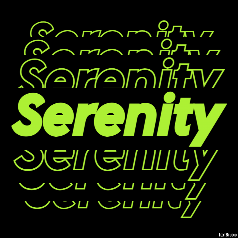 Serenity Efekt tekstowy