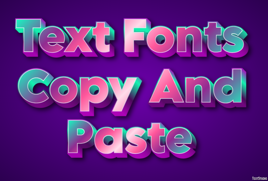 Text Fonts Copy And Paste Effetto testo