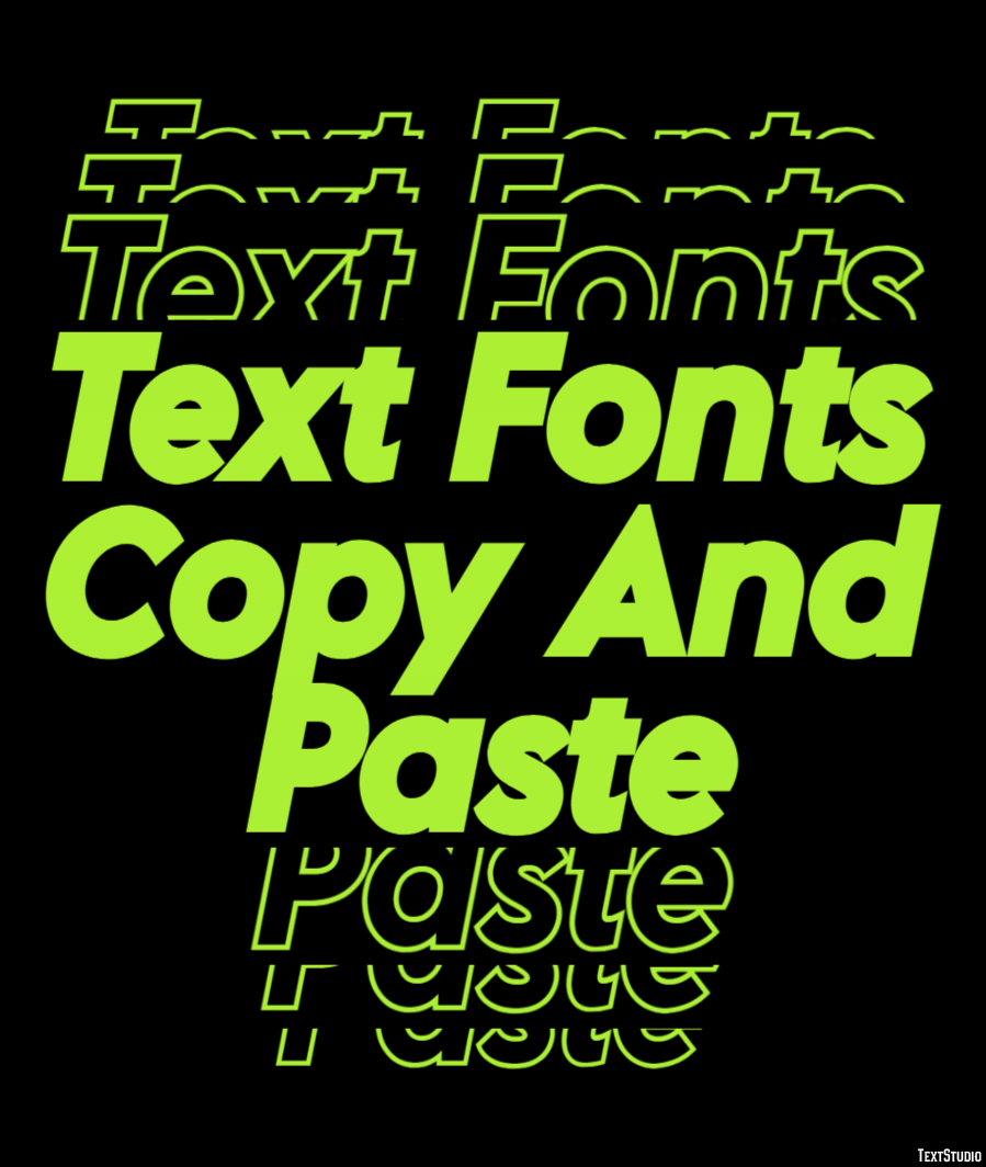 Text Fonts Copy And Paste Effetto testo
