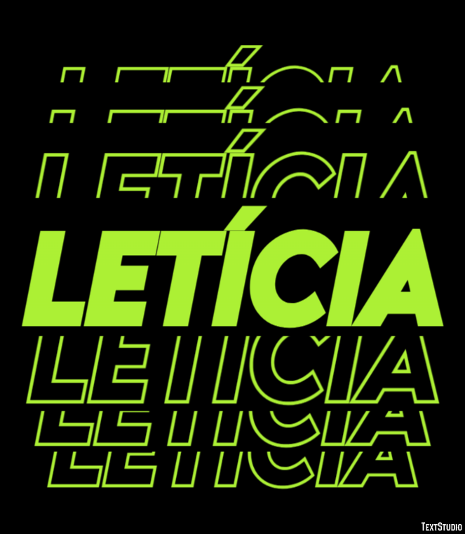 Letícia Эффект текста