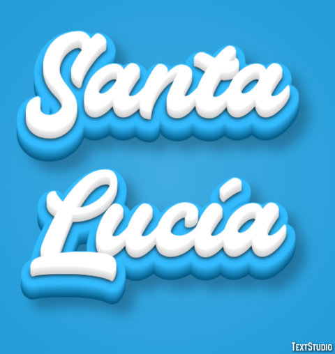 Santa Lucía Texteffekt