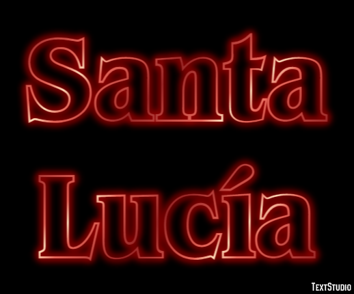 Santa Lucía Texteffekt
