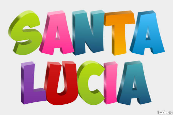 Santa Lucía Texteffekt