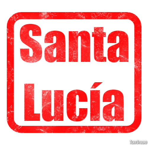 Santa Lucía Effetto testo