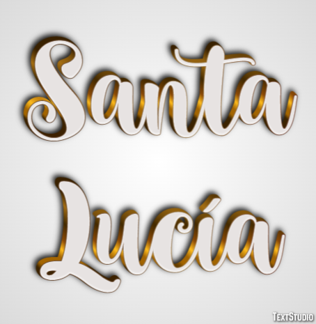Santa Lucía Texteffekt