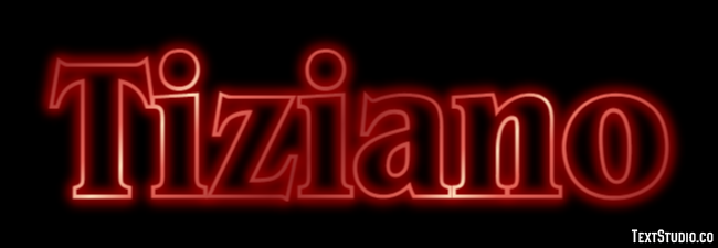 Tiziano Эффект текста