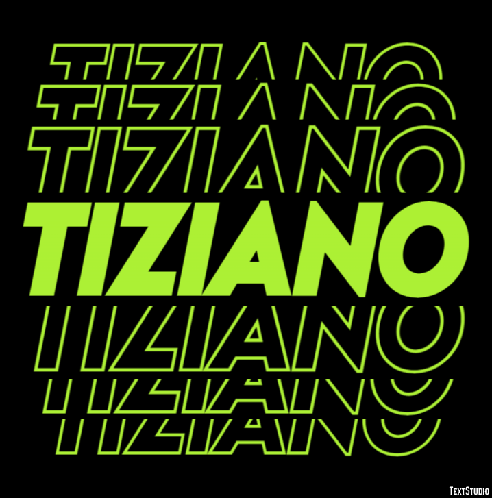 Tiziano Effetto testo