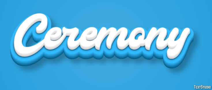 Ceremony Text Effect