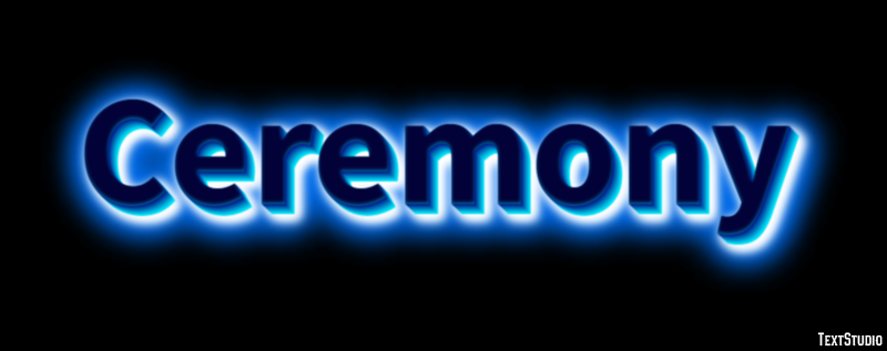 Ceremony Text Effect