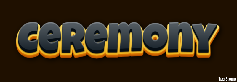 Ceremony テキスト効果