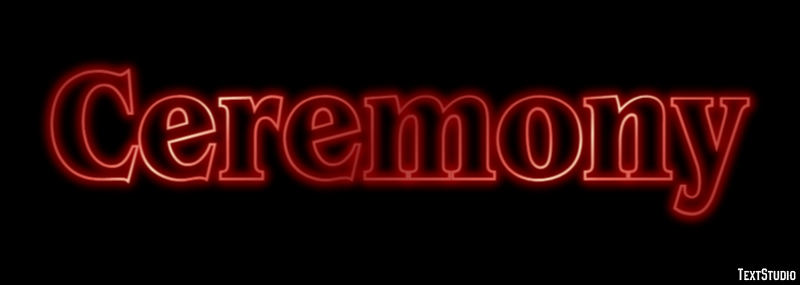Ceremony Text Effect