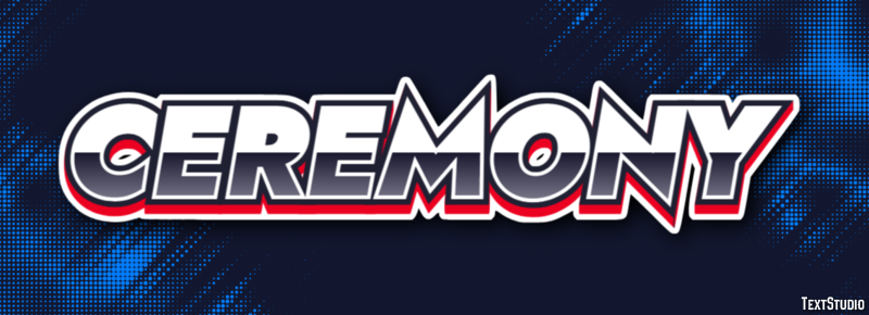 Ceremony Text Effect